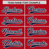 Custom Red Classic Style Authentic Baseball Jersey