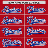 Custom Red Classic Style Authentic Baseball Jersey
