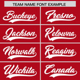 Custom Red Classic Style Authentic Baseball Jersey