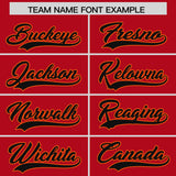Custom Red Classic Style Authentic Baseball Jersey