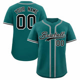 Custom Aqua Classic Style Authentic Baseball Jersey