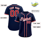 Custom Navy Classic Style Authentic Baseball Jersey