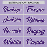 Custom Light Purple Classic Style Authentic Baseball Jersey