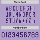 Custom Light Purple Classic Style Authentic Baseball Jersey