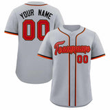Custom Gray Classic Style Authentic Baseball Jersey