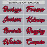 Custom Gray Classic Style Authentic Baseball Jersey