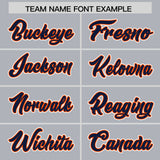 Custom Gray Classic Style Authentic Baseball Jersey