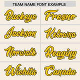 Custom Cream Classic Style Authentic Baseball Jersey