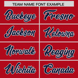 Custom Red Classic Style Authentic Baseball Jersey