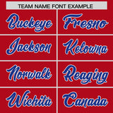 Custom Red Classic Style Authentic Baseball Jersey