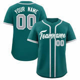 Custom Aqua Classic Style Authentic Baseball Jersey