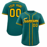 Custom Aqua Classic Style Authentic Baseball Jersey