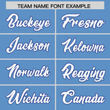 Custom Light Blue Classic Style Authentic Baseball Jersey