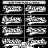 Custom Black Wave Graffiti Pattern Authentic Baseball Jersey