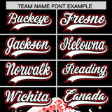 Custom Black Wave Graffiti Pattern Authentic Baseball Jersey