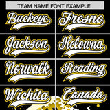 Custom Black Wave Graffiti Pattern Authentic Baseball Jersey