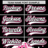 Custom Black Wave Graffiti Pattern Authentic Baseball Jersey