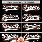 Custom Black Wave Graffiti Pattern Authentic Baseball Jersey