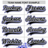 Custom White Wave Graffiti Pattern Authentic Baseball Jersey