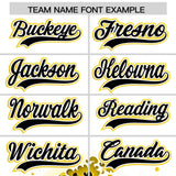 Custom White Wave Graffiti Pattern Authentic Baseball Jersey