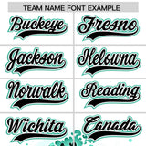 Custom White Wave Graffiti Pattern Authentic Baseball Jersey