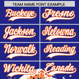 Custom Royal Wave Graffiti Pattern Authentic Baseball Jersey