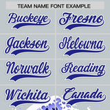 Custom Silver Wave Graffiti Pattern Authentic Baseball Jersey
