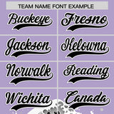 Custom Light Purple Wave Graffiti Pattern Authentic Baseball Jersey