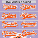 Custom Light Purple Wave Graffiti Pattern Authentic Baseball Jersey
