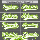 Custom Gray Wave Graffiti Pattern Authentic Baseball Jersey