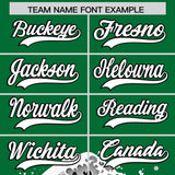 Custom Kelly Green Wave Graffiti Pattern Authentic Baseball Jersey