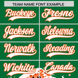 Custom Kelly Green Wave Graffiti Pattern Authentic Baseball Jersey