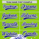 Custom Neon Green Wave Graffiti Pattern Authentic Baseball Jersey