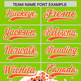 Custom Neon Green Wave Graffiti Pattern Authentic Baseball Jersey