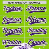 Custom Neon Green Wave Graffiti Pattern Authentic Baseball Jersey