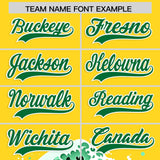 Custom Gold Wave Graffiti Pattern Authentic Baseball Jersey