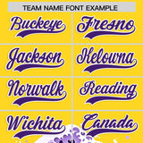 Custom Gold Wave Graffiti Pattern Authentic Baseball Jersey
