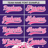 Custom Purple Wave Graffiti Pattern Authentic Baseball Jersey