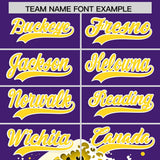 Custom Purple Wave Graffiti Pattern Authentic Baseball Jersey