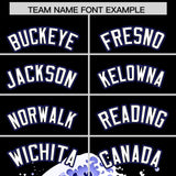 Custom Black Wave Graffiti Pattern Authentic Baseball Jersey
