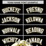 Custom Black Wave Graffiti Pattern Authentic Baseball Jersey