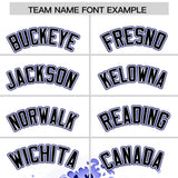 Custom White Wave Graffiti Pattern Authentic Baseball Jersey