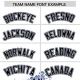 Custom White Wave Graffiti Pattern Authentic Baseball Jersey