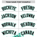 Custom White Wave Graffiti Pattern Authentic Baseball Jersey