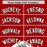Custom Red Wave Graffiti Pattern Authentic Baseball Jersey