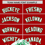 Custom Red Wave Graffiti Pattern Authentic Baseball Jersey