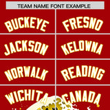 Custom Red Wave Graffiti Pattern Authentic Baseball Jersey