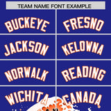 Custom Royal Wave Graffiti Pattern Authentic Baseball Jersey