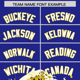 Custom Royal Wave Graffiti Pattern Authentic Baseball Jersey