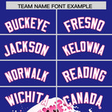 Custom Royal Wave Graffiti Pattern Authentic Baseball Jersey
